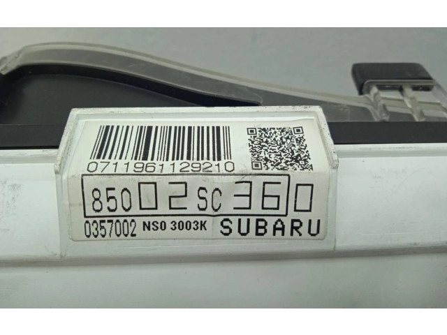 Přístrojová deska  Subaru Forester SH 2008 85002SC36  