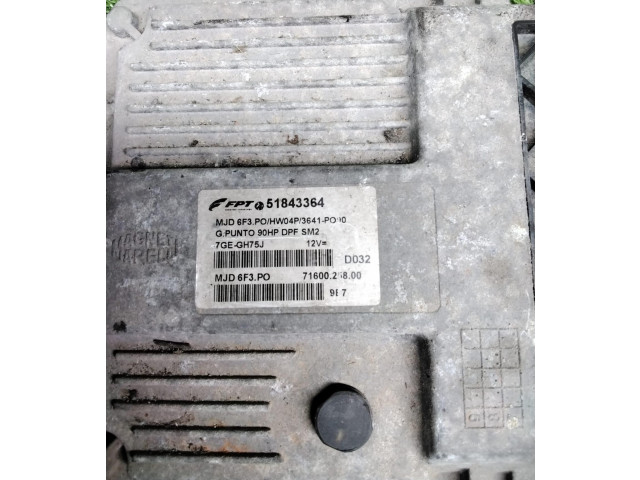 Комплект блоков управления MJD6F3.PO, 51843364   Fiat Grande Punto