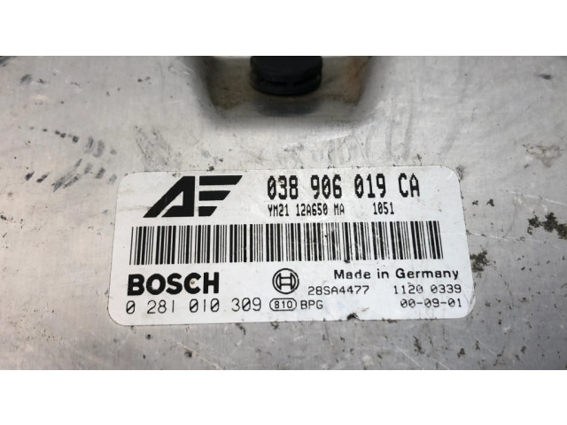 Блок управления двигателя 038906019CA, 0281010309   Ford Galaxy