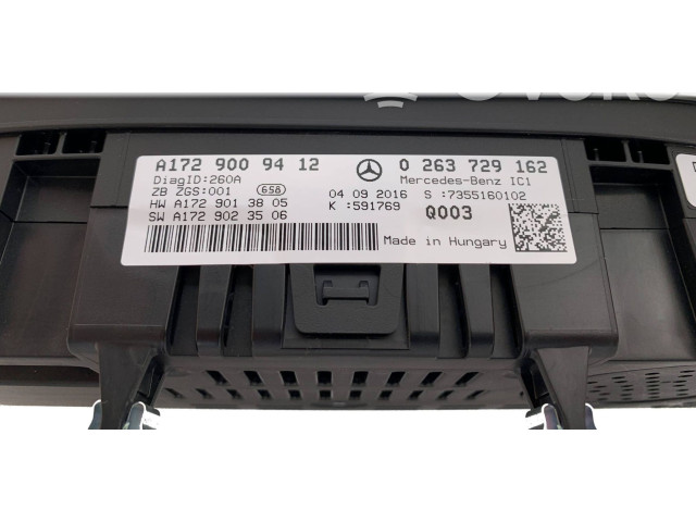 Přístrojová deska  Mercedes-Benz SLK R172 2012 A1729009412  
