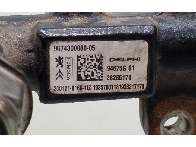 Топливная рампа 9674300080, 9814383880   Citroen Jumper   для двигателя DW12RUD FAP 103KW DIESEL