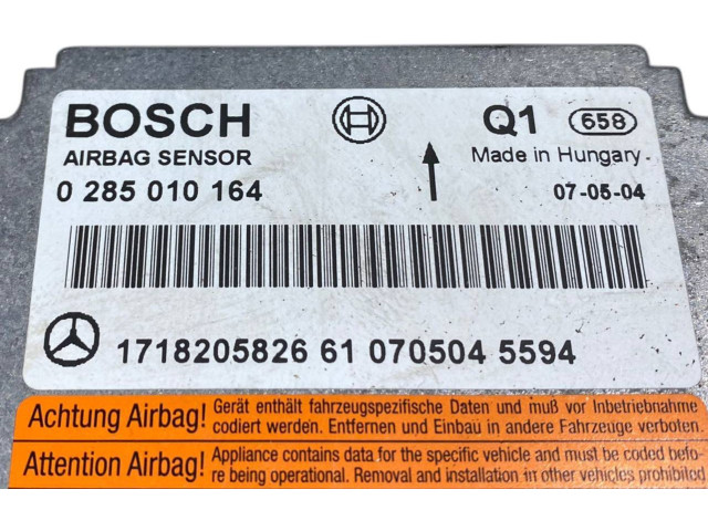 Блок подушек безопасности 1718205826, 0285010164   Mercedes-Benz SLK R171