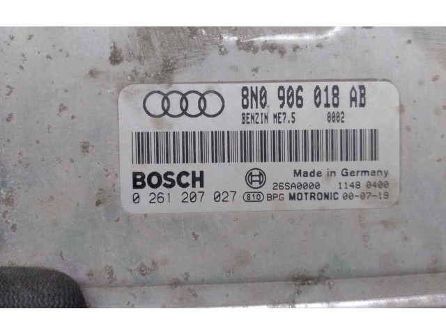 Řídící jednotka 8N0906018AB, 0261207027   Audi TT Mk1 2003