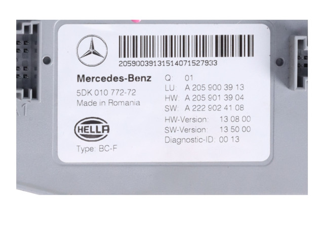   Pojistková skříňka A2229024108   Mercedes-Benz C W205 2014