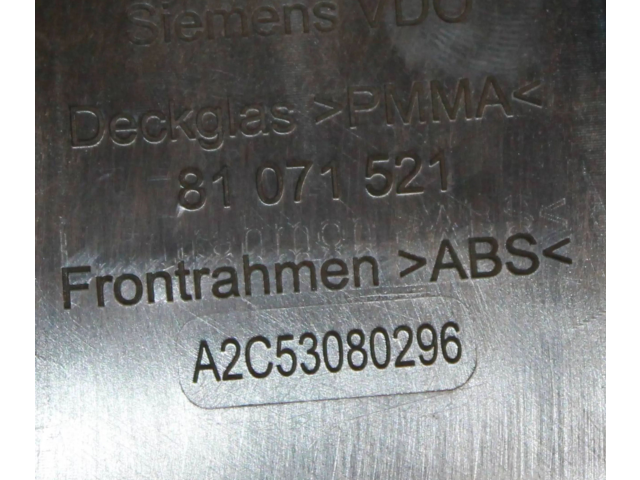 Přístrojová deska  Audi A3 S3 8P 2007 8P0920931F  