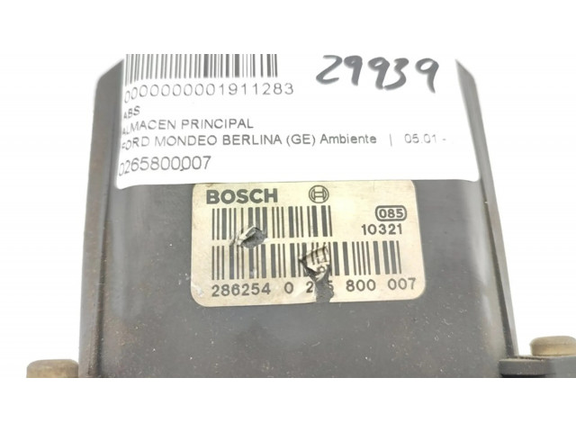 Блок АБС 0265800007   Ford  Mondeo Mk III  2000-2007 года