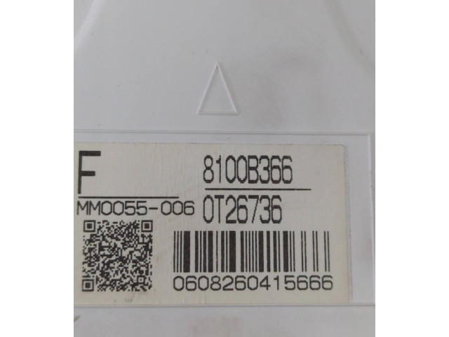 Панель приборов 8100B366, 0T26736   Mitsubishi Lancer X       
