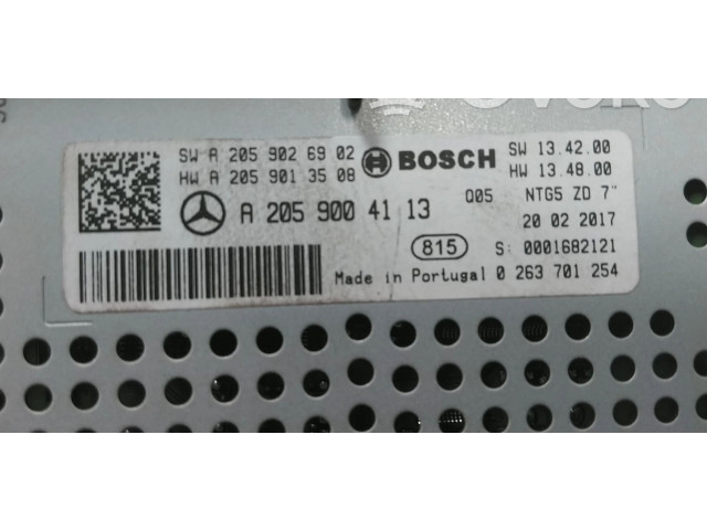 Дисплей    A2059004113, A2059001713   Mercedes-Benz C W205