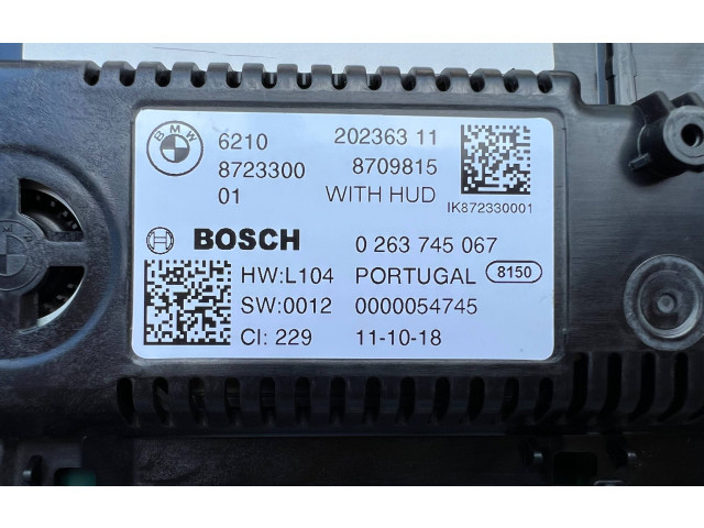 Přístrojová deska  BMW 3 G20 G21 2018 8723300, 0000054745  