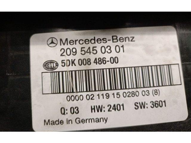 Pojistková skříňka Řídící jednotka BSM 2095450301, 5DK008486HELLA   Mercedes-Benz CLK A209 C209 2002