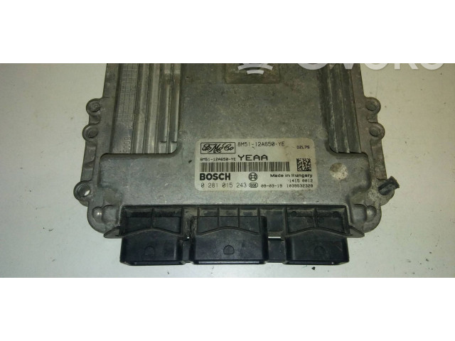 Блок управления двигателем Блок управления 8M5112A650YE, 0281015243   Ford Galaxy