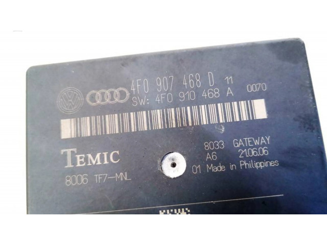 Блок управления 4f0907468d, 4f0910468a   Audi A6 S6 C6 4F