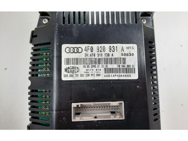 Přístrojová deska  Audi A6 S6 C6 4F 2007 4F0920931A  