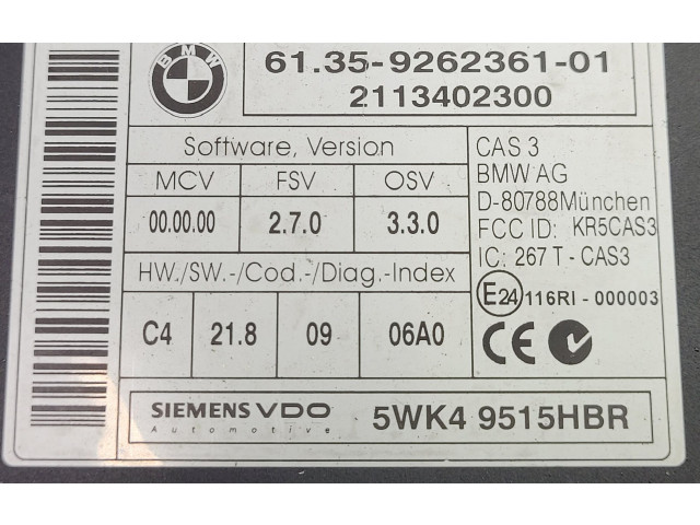 Комплект блоков управления 13618510221, 8510221   BMW 3 E92 E93
