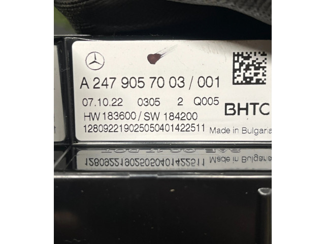 Блок управления климат-контролем A2479057003, 184200   Mercedes-Benz EQA