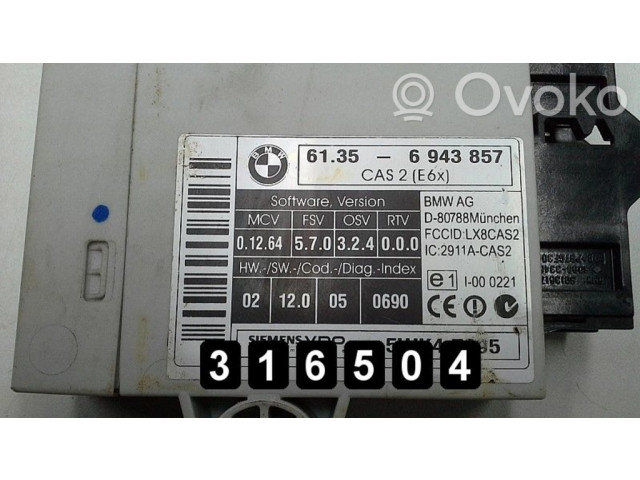 Блок управления двигателя 6943857   BMW 6 E63 E64