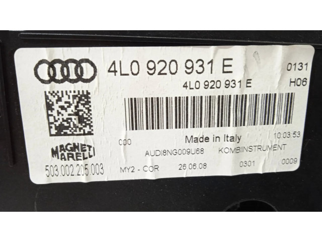 Панель приборов 4L0920931E   Audi Q7 4L       