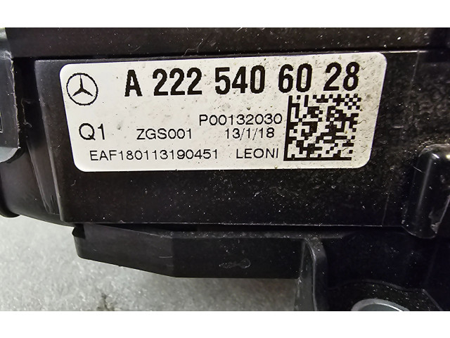   Pojistková skříňka A2225406028   Mercede-Benz S C217 2018