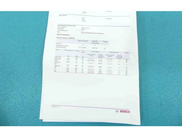 Vstřikovač 0445117020, IMPRK1265336   Volkswagen Touareg I     