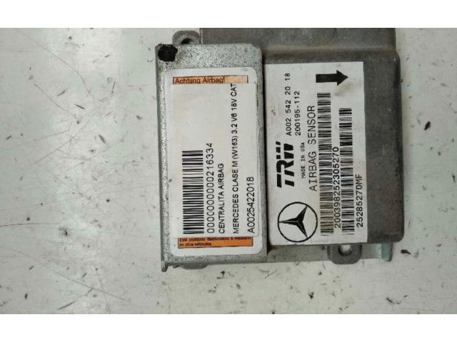 Блок подушек безопасности A0025422018, CENTRALITAAIRBAG   Mercedes-Benz CL C215