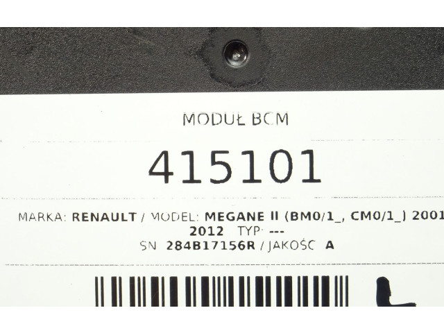 Блок управления 284B17156R   Renault Megane II