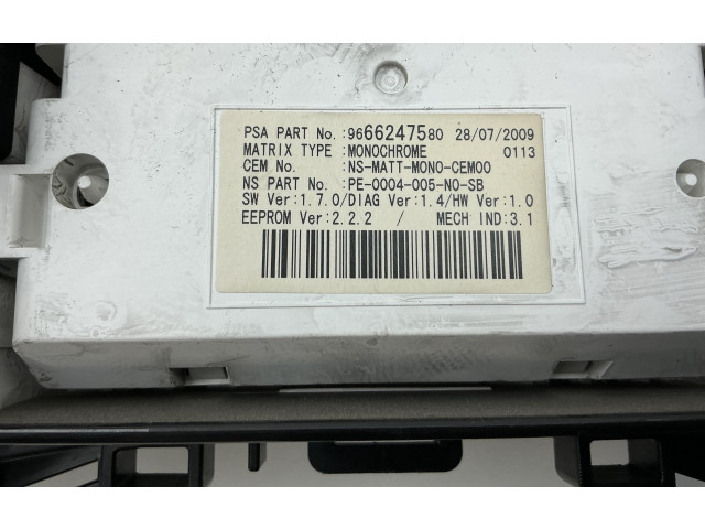 Панель приборов 9805170680, 9666247580   Peugeot 3008 I       