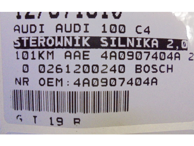 Řídící jednotka 4A0907404A, 4A0907404A   Audi 100 S4 C4 1992