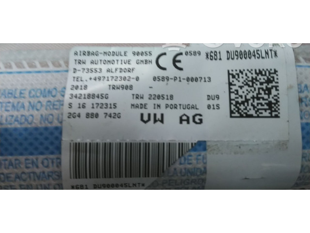 Боковая подушка безопасности 2G4880742G, 2G4880742E   Volkswagen Polo VI