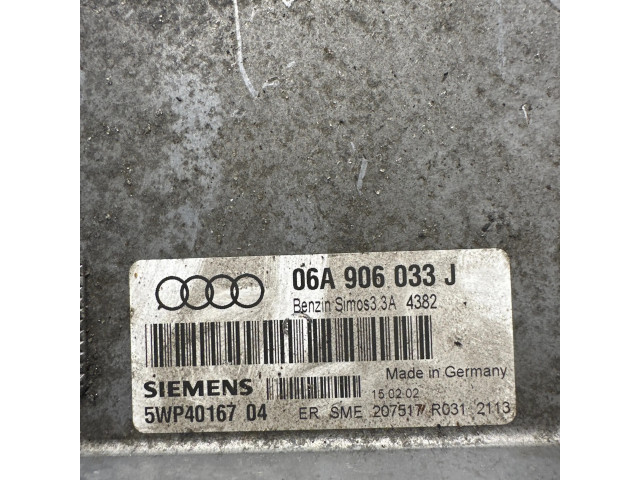 Блок управления двигателя 06A906033J, 5WP4016704   Audi A3 S3 8L