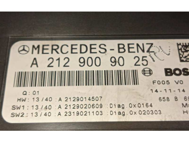 Pojistková skříňka Řídící jednotka BSM A2129009025, F005V01624   Mercedes-Benz CLK AMG A208 C208 2014