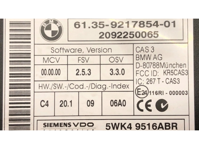 Блок управления 5WK49516   BMW 6 E63 E64