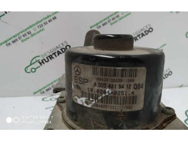 Jednotka ABS A0034319412Q04   Mercedes-Benz C W203 
