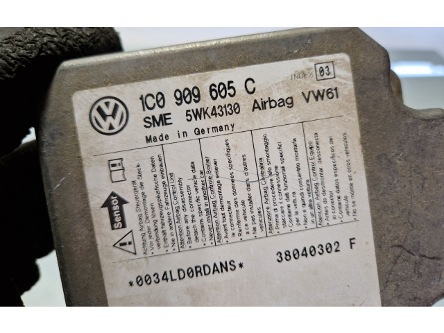 Блок подушек безопасности 1C0909605C, 5WK43130   Volkswagen PASSAT B5.5