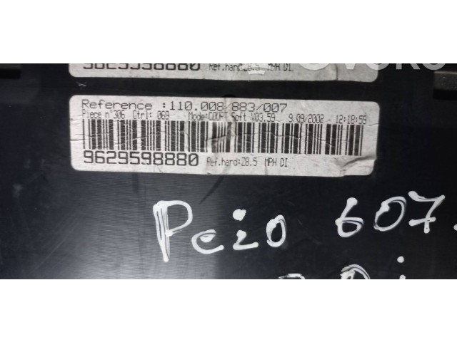 Přístrojová deska  Peugeot 607 2003 9629598880, 110008883007  