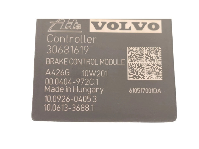 Jednotka ABS 30681619, 8G9N2C405AC   Volvo V70 2009