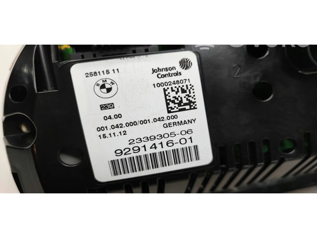 Přístrojová deska  BMW 5 F10 F11 2012 9291416  
