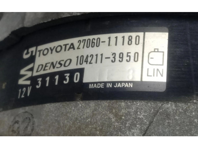 Генератор 2706011180   Toyota Land Cruiser (J120)      