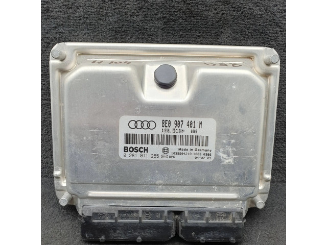 Блок управления двигателя 8E0907401M, 0281011255   Audi A6 S6 C5 4B