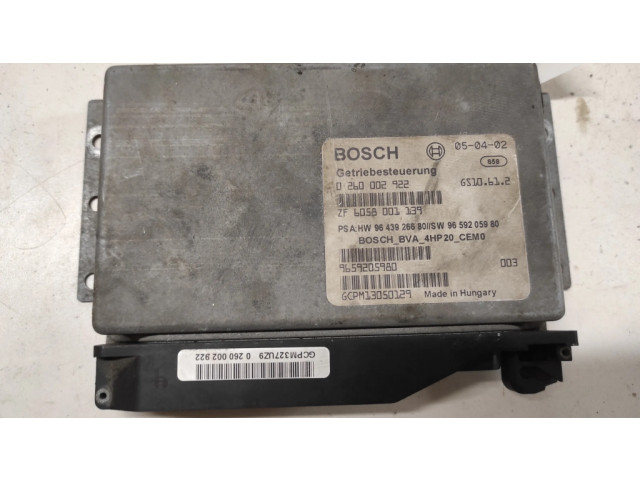 Блок управления коробкой передач 0260002922, ZF6058001139   Peugeot 407