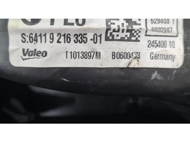 Вентилятор печки    9216335, T1013897M   BMW 5 GT F07
