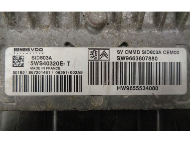 Řídící jednotka 9663607880, 9655534080   Peugeot 807 2004