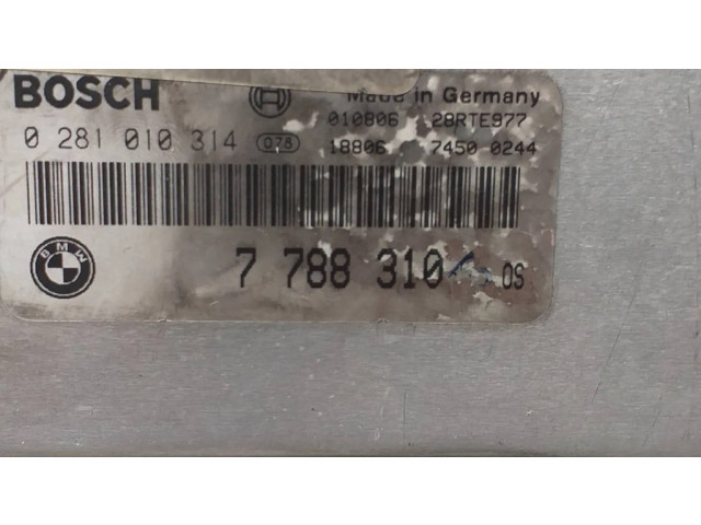 Řídící jednotka 0281010314, 7788310   BMW 5 E39 2002