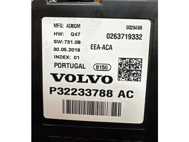 Přístrojová deska  Volvo V60 2020 P32233788AC, 0029496  