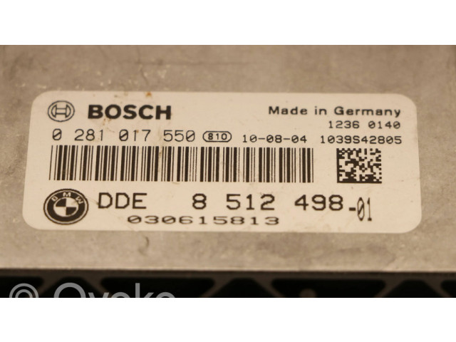 Řídící jednotka 0281017550, DDE851249801   BMW X1 E84 2010