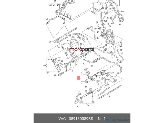 Vstřikovací čerpadlo 059130089BS, 059130089BS   Audi A8 S8 D4 4H     