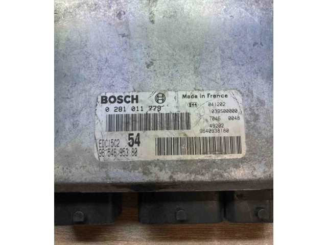 Řídící jednotka 9654695380, 0281011779   Peugeot 807 2000