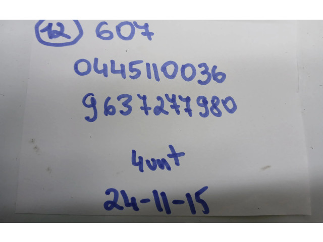 Vstřikovač 0445110036, 9637277980   Peugeot 607     