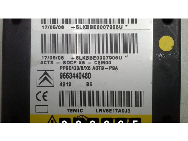 Řídící jednotka 9663440480   Citroen C6 2006