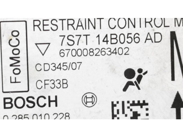 Блок подушек безопасности 7S7T14B056AD, 0285010228   Ford Mondeo MK IV