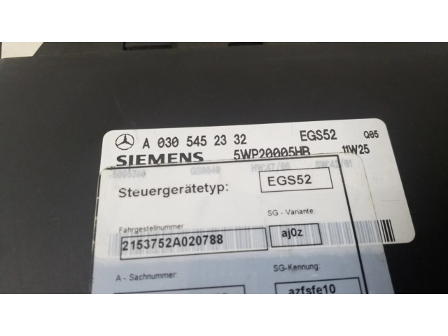 Блок управления коробкой передач A0305452332   Mercedes-Benz CLC CL203